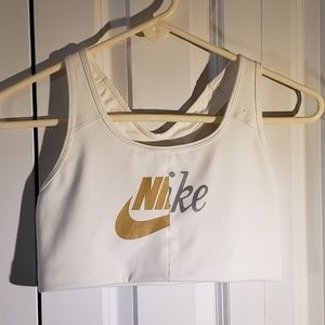 Gold and Silver Nike bra